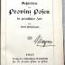 Gesch 760 Pos 1 : Geschichte der Provinz Posen in polnischer Zeit. (1914)