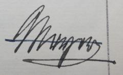 - (Meyer, [?]), Von Hand: Autogramm; 'Meyer'. 