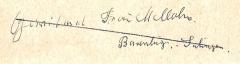- (Mellahn[?], [?];unbekannt), Von Hand: Widmung; 'Gewidmet Frau Mellahn[?]. / Barenburg, Sulingen. '. 