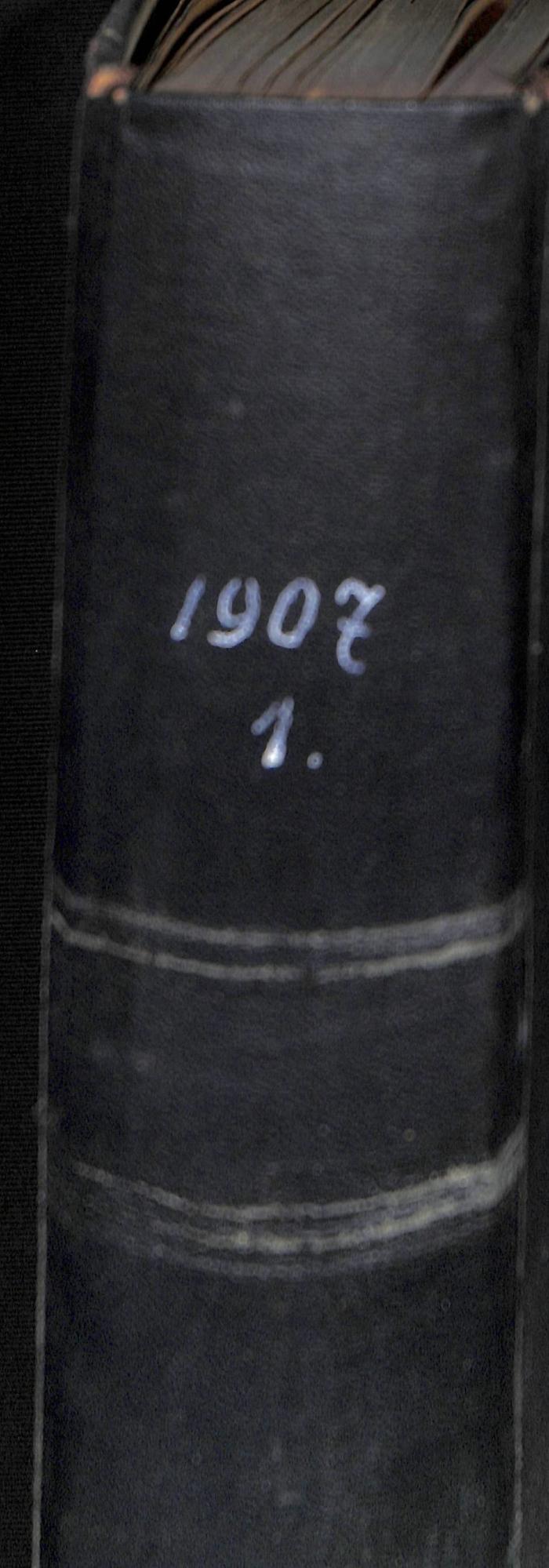 - (unbekannt), Von Hand: Exemplarnummer; '1907 / 1.'. 