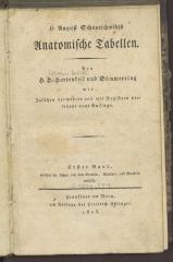 Ie 19700:1:F8 : August Schaarschmidts Anatomische Tabellen. 1, Lehre von den Knochen, Bändern und Muskeln. (1803)