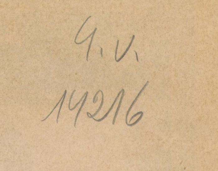 -, Von Hand: Nummer; '4.v.14216'