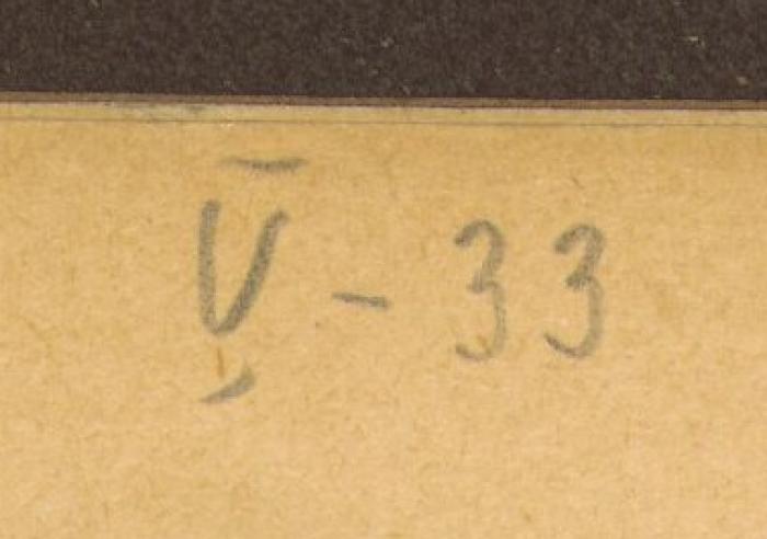 - (Konsulát Republiky Československé Lisabon), Von Hand: Signatur; 'v-33'. 