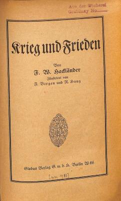 DLIT7596 : Krieg und Frieden ([ca. 1900])