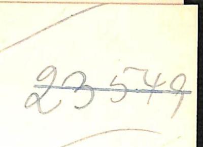 - (NSDAP-Gauarchiv Südhannover-Braunschweig), Von Hand: Nummer; '23549'. 