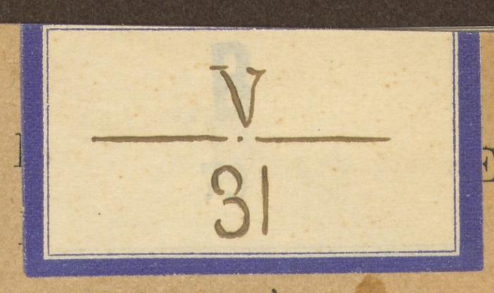 - (Konsulát Republiky Československé Lisabon), Etikett: Signatur; 'V.31'. 