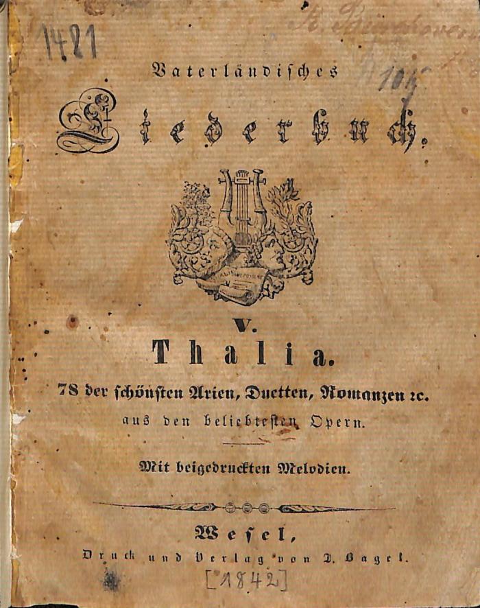 DLIT7603:5 : Vaterländisches Liederbuch ([1842])
