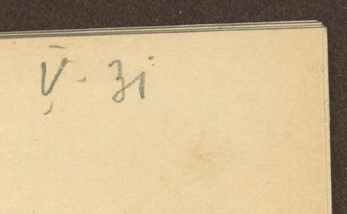 - (Konsulát Republiky Československé Lisabon), Von Hand: Signatur; 'V/31'. 