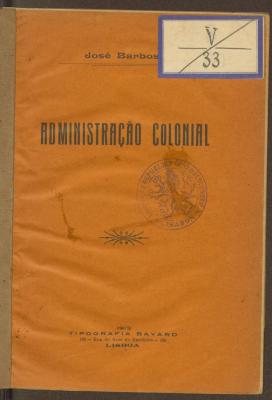 Fu 53910:F8 : Administração colonial. (1913)