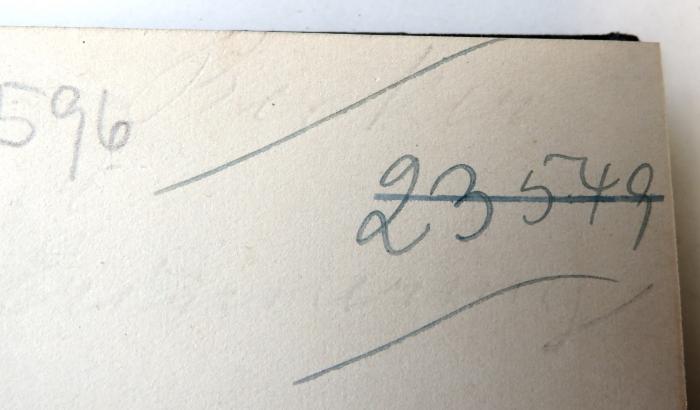 - (unbekannt), Von Hand: Widmung; 'Herrn[?] Becker / zur / Erinnerung'. 