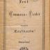 DLIT7604 : Fest- und Commers-Lieder der Gesellschaft "Confidentia" zu Düsseldorf ([nach 1879])