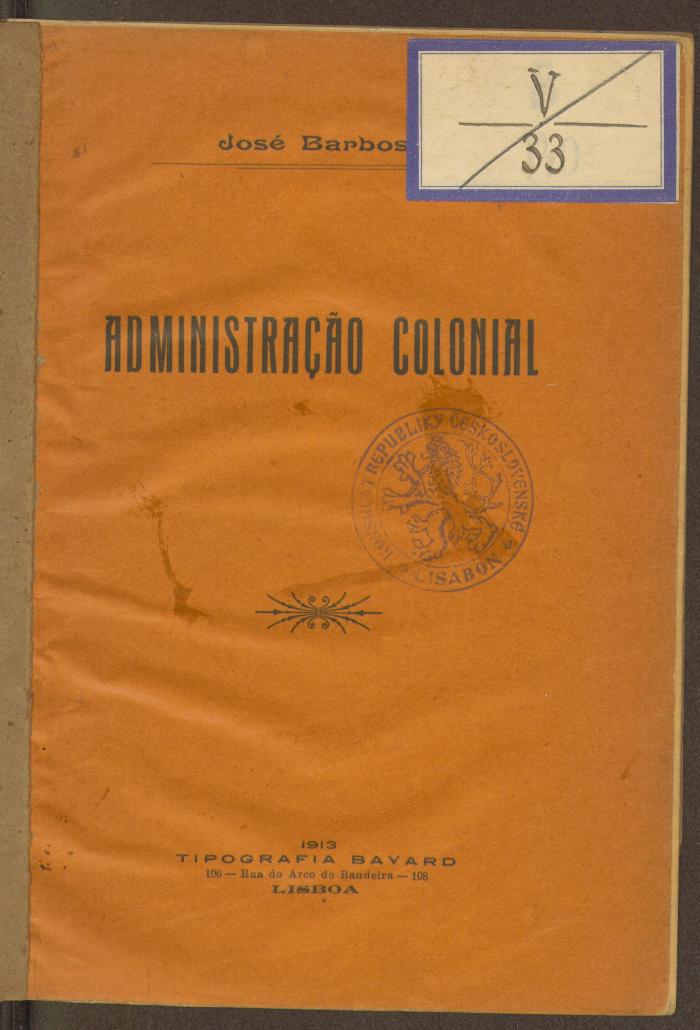 Fu 53910:F8 : Administração colonial. (1913)