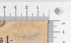 - (Brors, Franz Josef), Stempel: Exlibris; 'Frz. Jos. Brors Düsseldorf'.  (Prototyp)