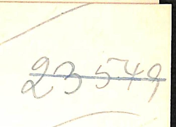 - (NSDAP-Gauarchiv Südhannover-Braunschweig), Von Hand: Nummer; '23549'. 