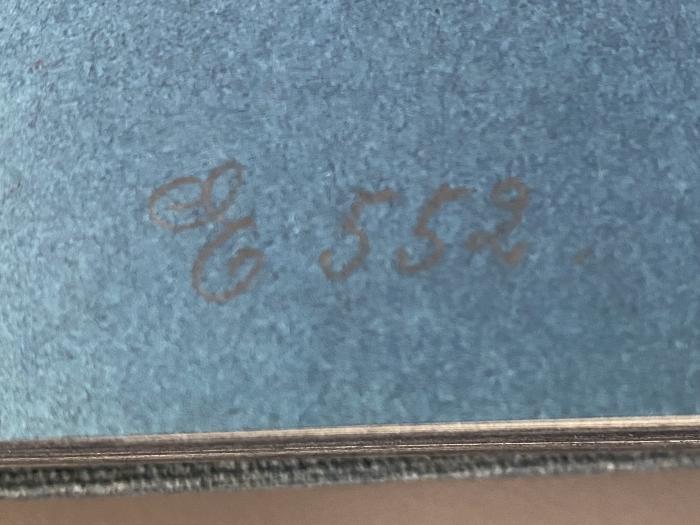 - (Verband der Bergbauindustriearbeiter Deutschlands), Von Hand: Signatur; 'E 552'. 