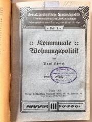 00/7568 Nr. 1-4 : Kommunale Wohnungspolitik (1906)