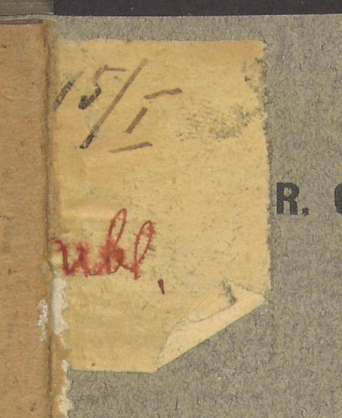 -, Etikett: Nummer; '15/I | dubl.'