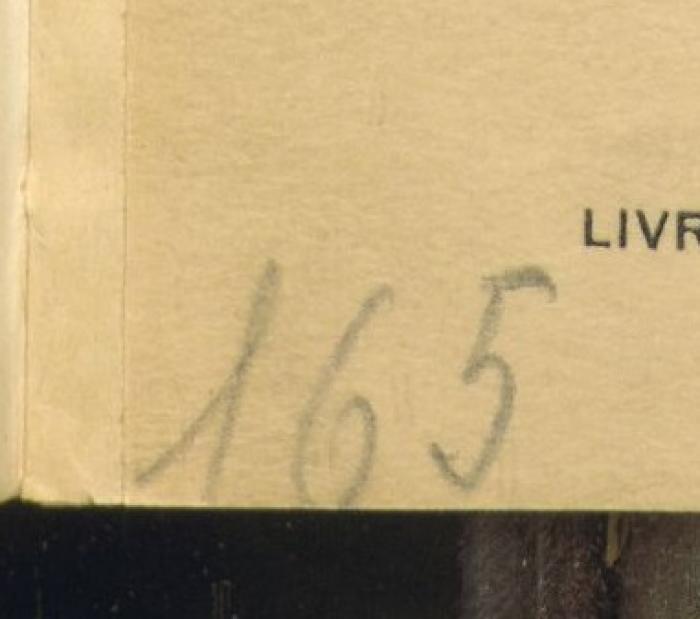-, Von Hand: Nummer; '165'