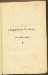 Yc 13655:2:'a':F8 : Die deutschen Mundarten. 2, Mitteldeutsch. (1931)
