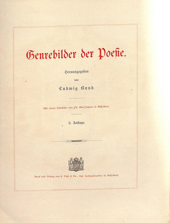 DLIT7629 : Genrebilder der Poesie ([1882])