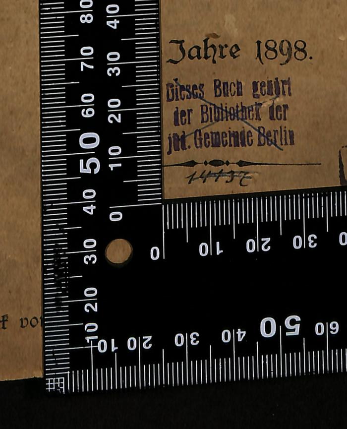 - (Jüdische Gemeinde zu Berlin), Von Hand: Signatur; '14132'. 