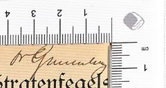- (Grunenberg, Andreas Dr.), Von Hand: Autogramm; 'Dr. Grunenberg'.  (Prototyp)