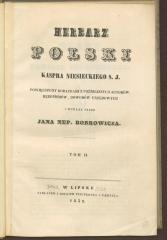 Gesch. 30890:2:F8 : Herbarz Polski Kaspra Niesieckiego. 2. (1839)