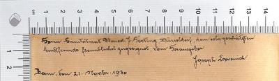 - (Herting), Von Hand: Widmung; 'Herrn Sanitätsrat Dr. med. J. Herting, Düsseldorf, dem sehr geschätzten Amts[?]freunde freundlichst zugeeignet, vom Herausgeber Joseph Loevenich, Bonn den 21. Novbr. 1930'. 