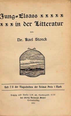 DLIT7638:7/8 : Jung-Elsass in der Litteratur (1901)