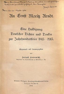DLIT7635 : An Ernst Moritz Arndt (1913)