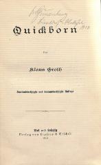 DLIT7673 : Quickborn (1913)
