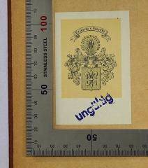 - (von Gizycki, Georg;von Gizycki, Jettka), Etikett: Exlibris, Name; 'Ex libris v. Gizycki'. 