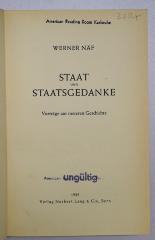 B 578 : Staat und Staatsgedanke (1935)