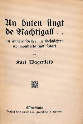 DLIT7685 : Un buten singt de Nachtigall... un annere Beller un Geschichten up mönsterlänsk Platt ([1912])