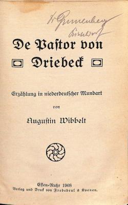 DLIT7692 : &lt;&gt; Pastor von Driebeck (1908)