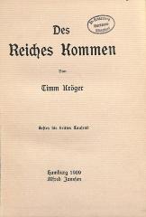 DLIT7699 : &lt;&gt; Reiches Kommen (1909)