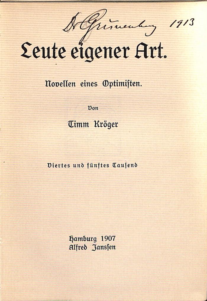 DLIT7698 : Leute eigener Art (1907)
