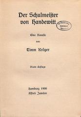 DLIT7696 : &lt;&gt; Schulmeister von Handewitt (1906)