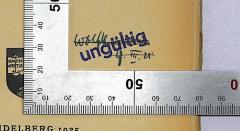 - (Hanstein, Wolfgang), Von Hand: Autogramm, Name; 'Wolf [Hanstein] 17.III.25'. 
