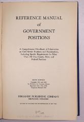 B 345b : Reference Manual of Government Positions (1939)