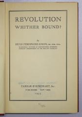 B 79 : Revolution Wither Bound? (1935)