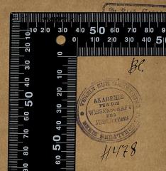 - (Akademie für die Wissenschaft des Judentums), Stempel: Name; 'Verein zur Gründung und Erhaltung einer
Akademie für die Wissenschaft des Judentums
BE.
H478'. 