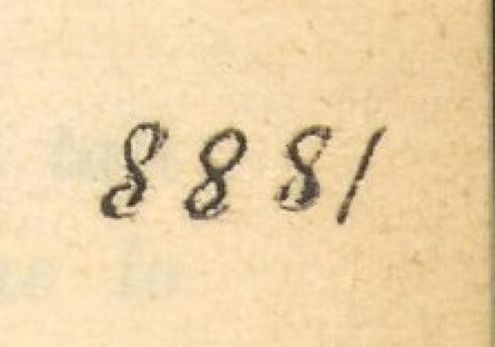 -, Von Hand: Nummer; ' 8881 '