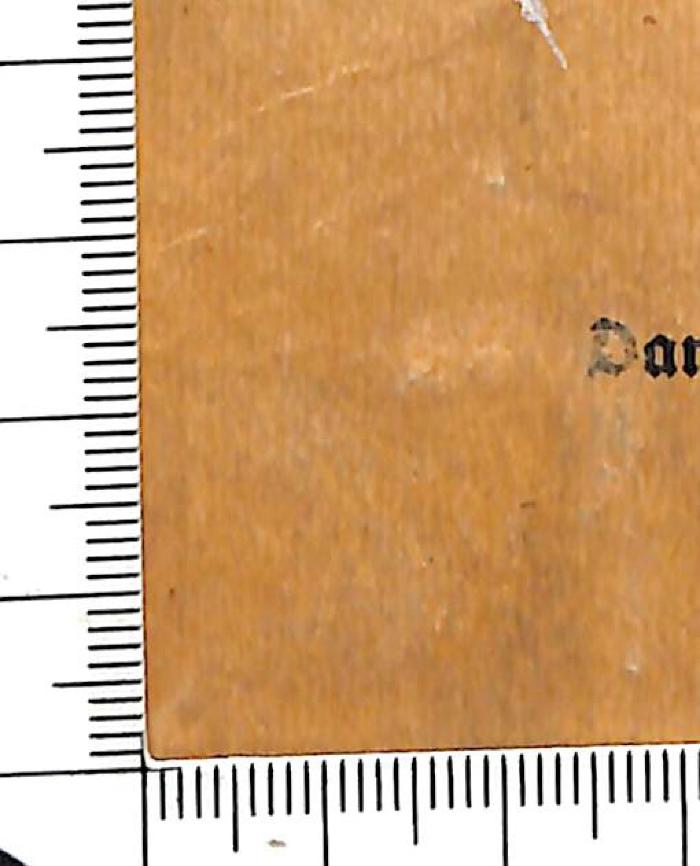 - (unbekannt), Klebespuren: ; '[Tilgung eines Signaturschilds?]'. 