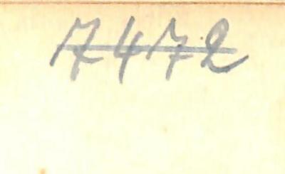 - (NSDAP-Gauarchiv Südhannover-Braunschweig), Von Hand: Nummer; '7472'. 