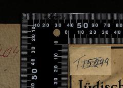 - (The National Library of Israel), Etikett: Signatur; 'T15299'. 