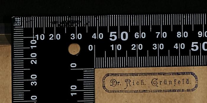 -, Stempel: Name; 'Dr. Rich. Grünfeld'