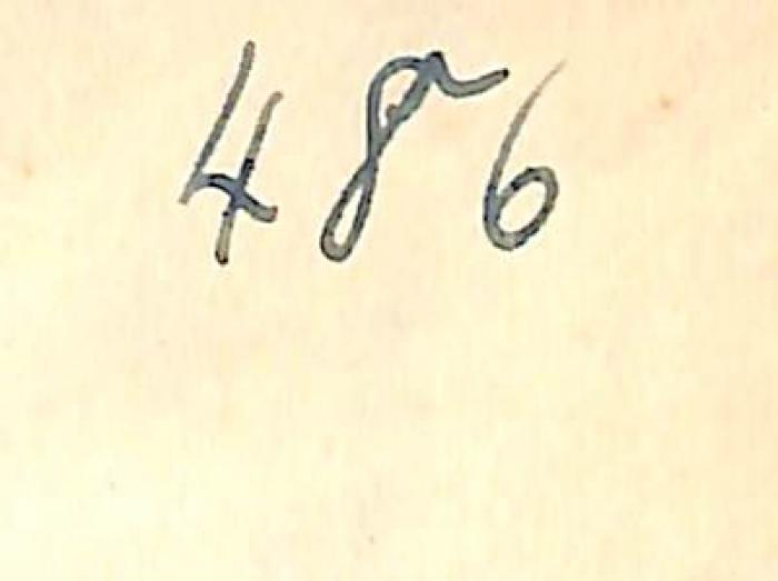 - (NSDAP-Gauarchiv Südhannover-Braunschweig), Von Hand: Nummer; '486'. 