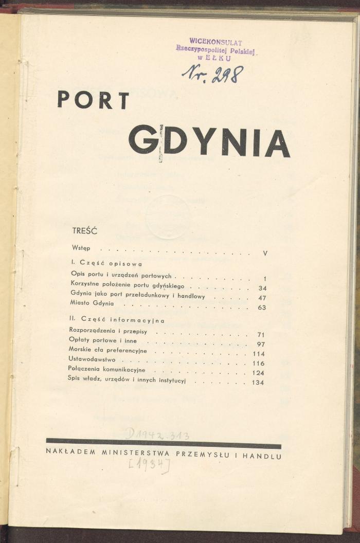 Ro 44510:F8 : Port Gdynia. (1934)