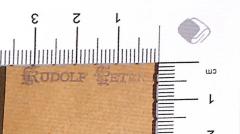 - (Peters, Rudolf), Stempel: ; 'Rudolf Peters'.  (Prototyp)